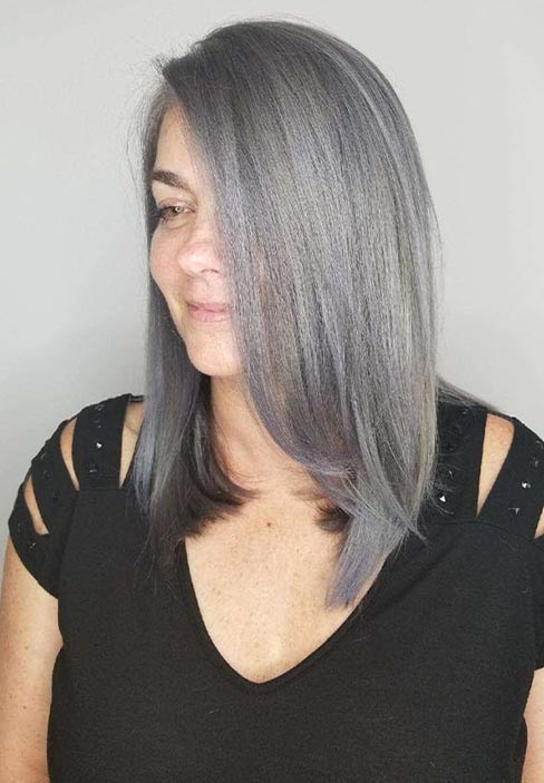 Woman with Grey Hair